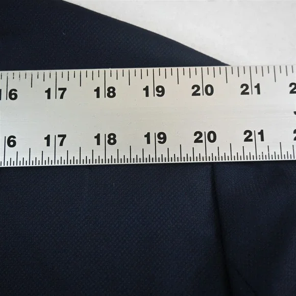 Hart Schaffner Marx 50L Navy Blue 100% Wool Gold Button Mens Blazer Sport Coat‎